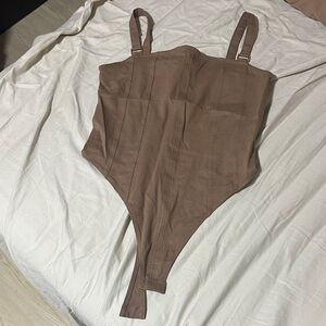H&M Brown/Tan Strap Bodysuit